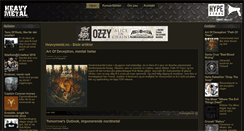 Desktop Screenshot of heavymetal.no
